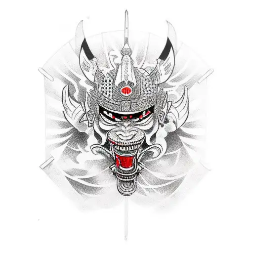 Old Samurai Cutting Star