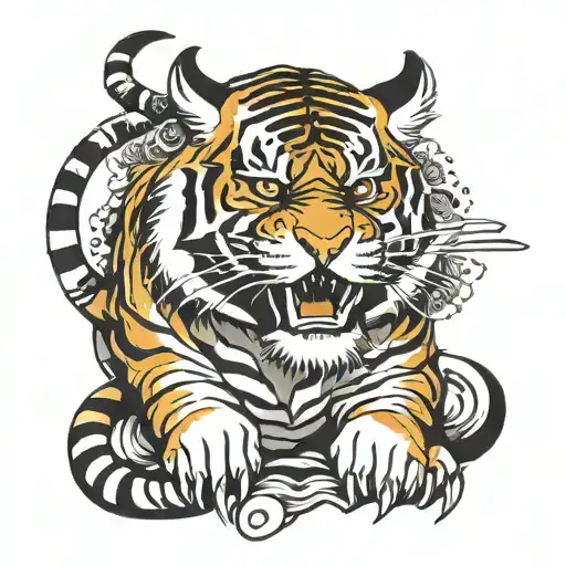 Tiger Samurai Warrior