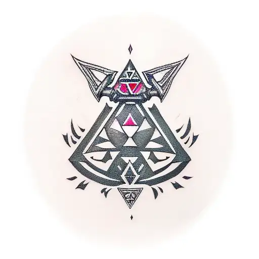 The Master Sword From Legend Of Zelda And The Triforce