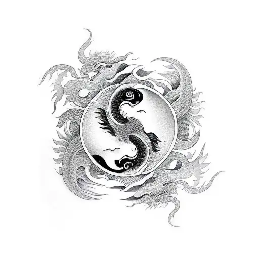 Ying Yang Dragon