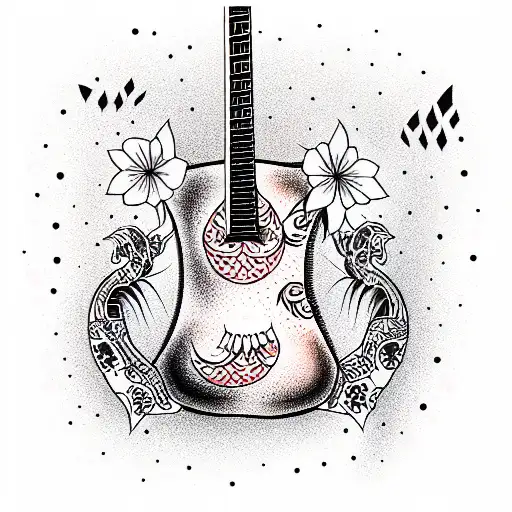 Girls Guitar Natural