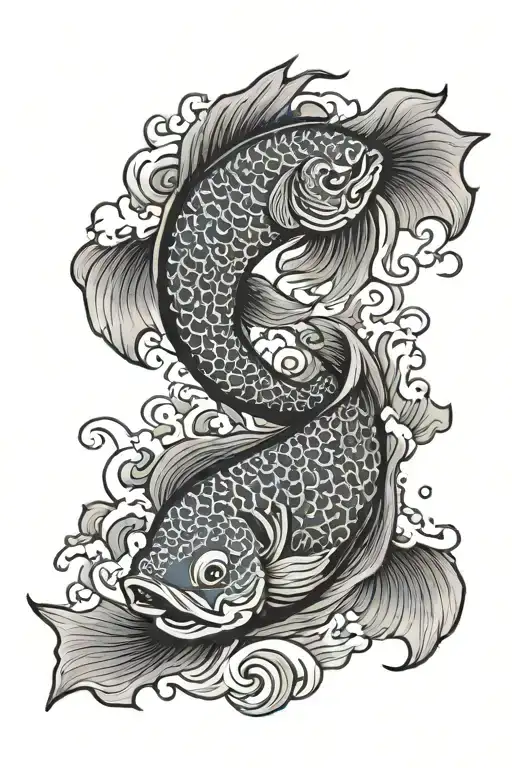 Red Fish Yin Yang