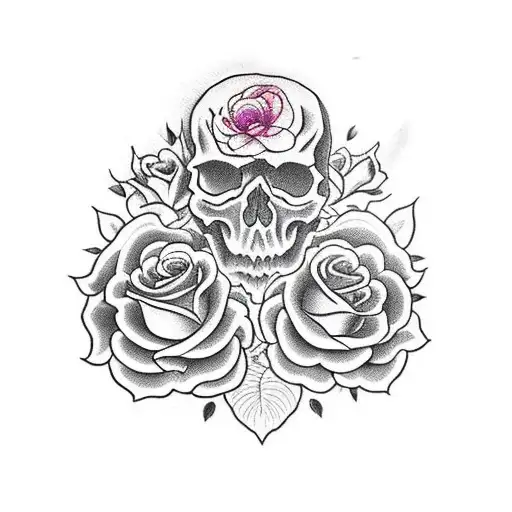 Skull And Roses