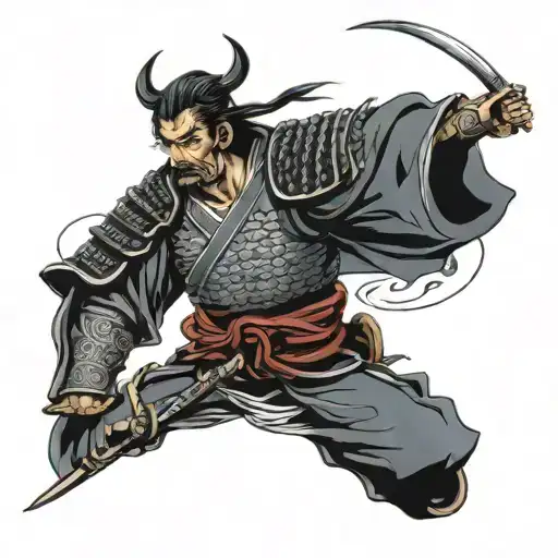 Samurai After The War Sword Shield