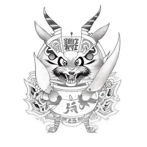 A Whimsical New-school Tattoo Of A Mischievous Animated Animal Character