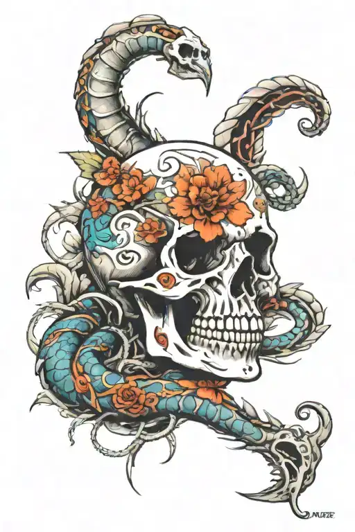 Skull And Dead Snake Final Fantasy 14