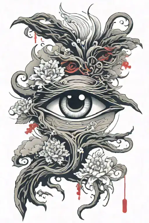 Incorporate Elements Of An Eye And A Hand Into A Surreal And Abstract Design