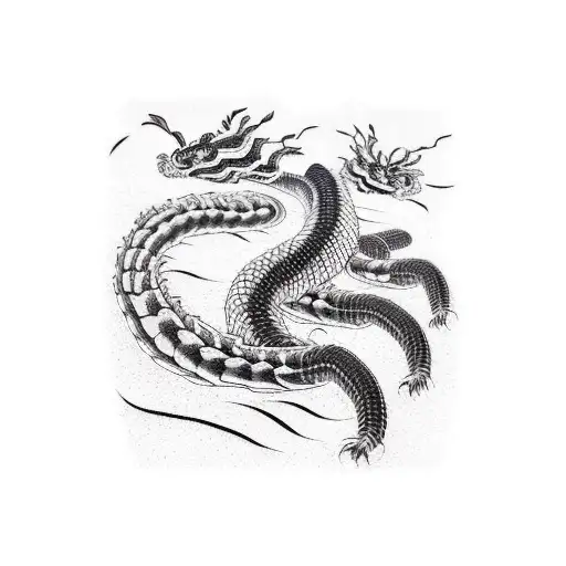 Centipede With Black Eyes And Red Pupils