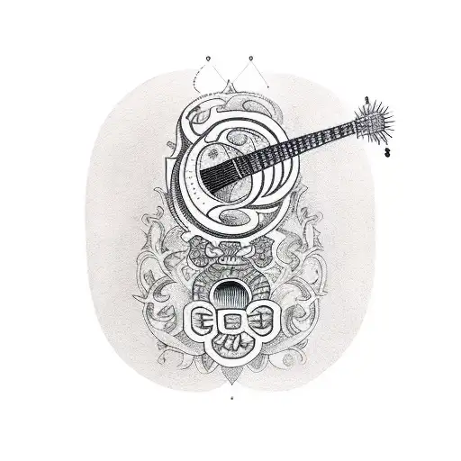 Hofner Acoustic Guitar With Sword