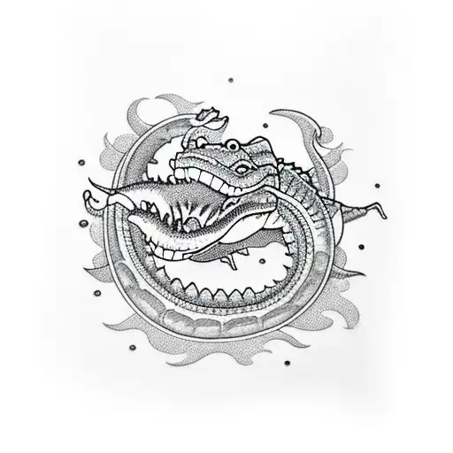 Long And Thin Crocodile No Background