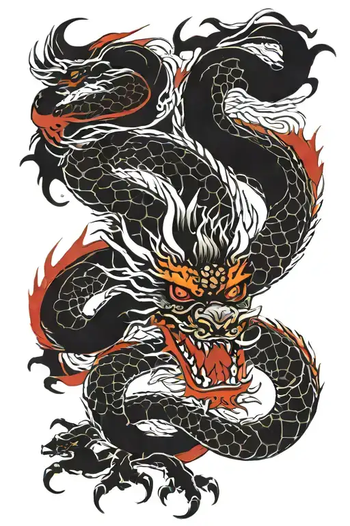 Asian Red Dragon