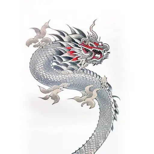 Japanese Dragon Leg Sleeve