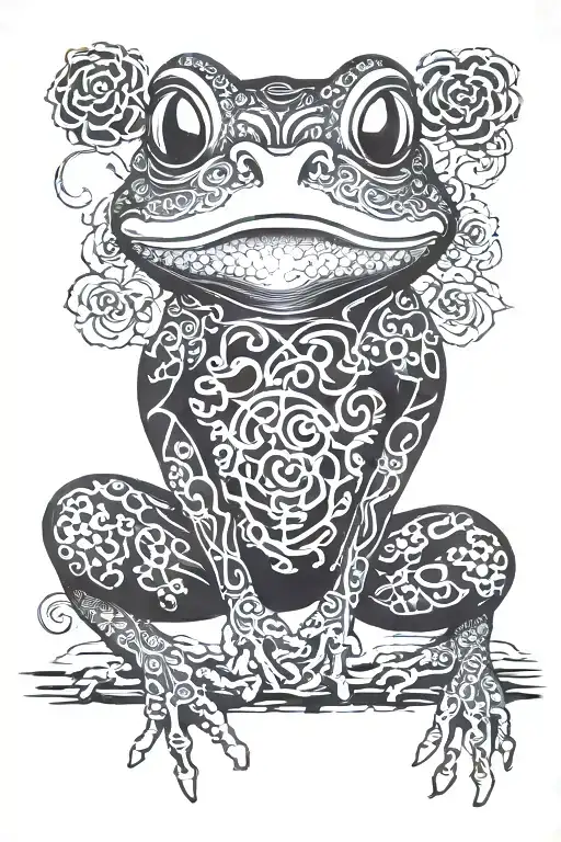Japanese Frog Surreal