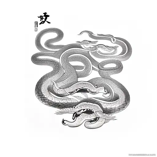 Snake Over Female Stomach