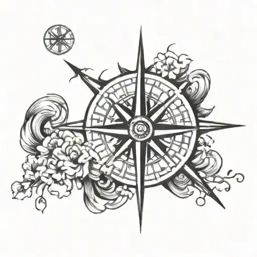 Sun And Compass Design