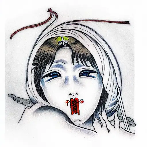 Ayanami Rei In The Style Of The Mother Of God Icon