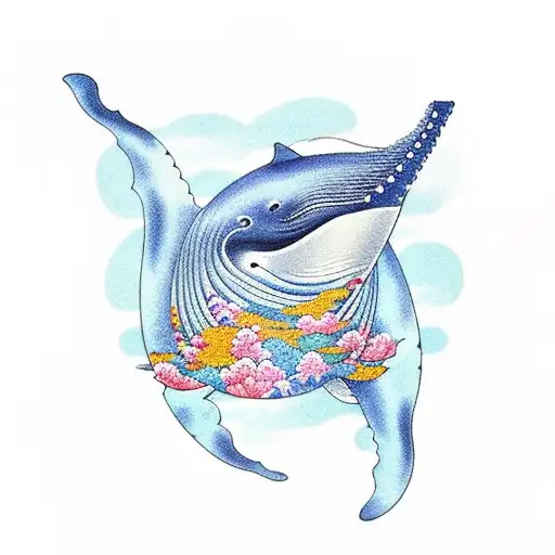 A Whale Emerging From The Water