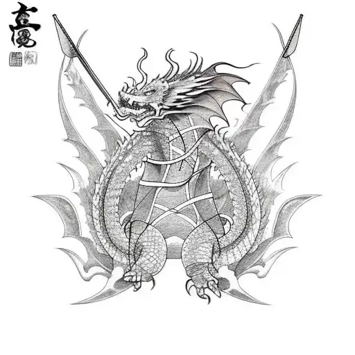 The Dragon Holds The Sword