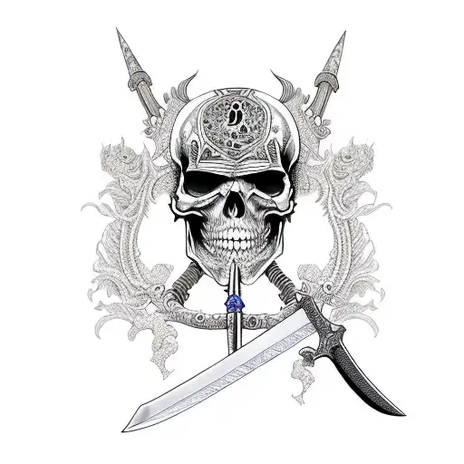 Sword With Skull