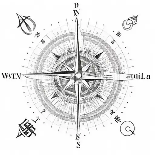 A Compass Surrounded By A Detailed Map Of The Client's Favorite Travel Destination