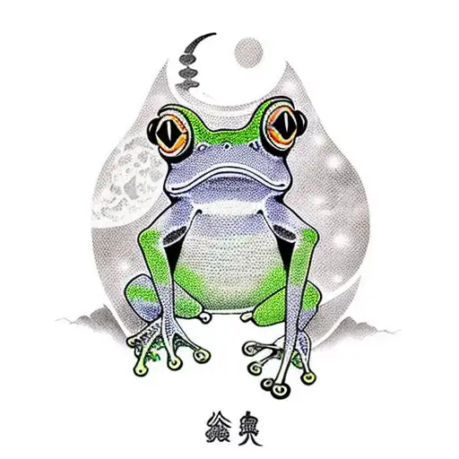 Frog Om A Moon