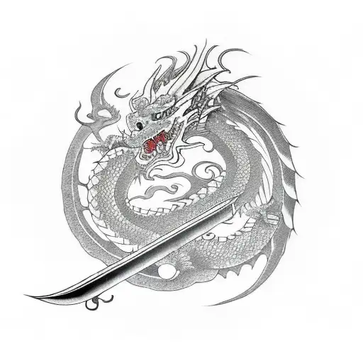 Dragon With A Sword