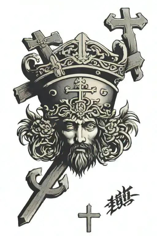 Jesus Crown With The Cross