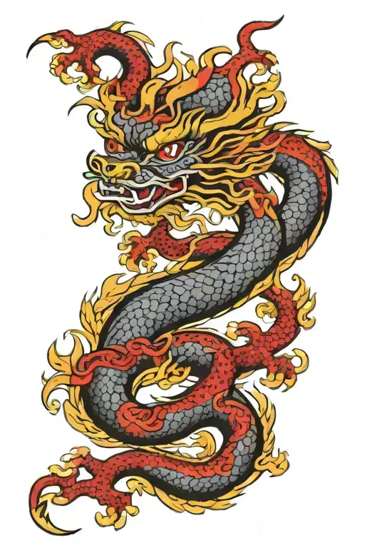 Japanese Dragon Tattoo Arm To Chest Filled