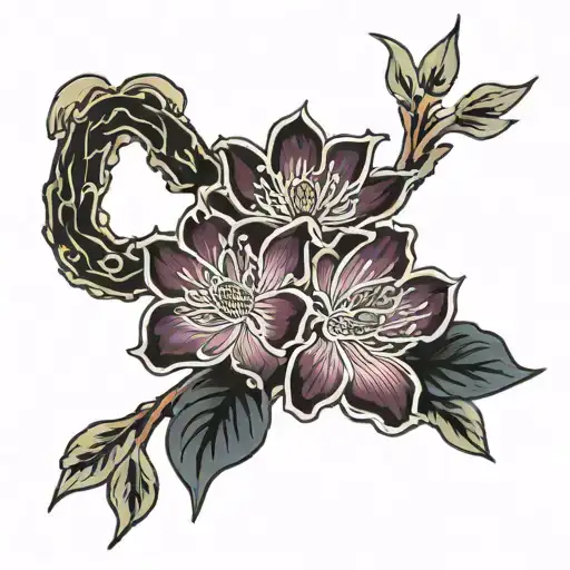 Love Tattoo Design Featuring Camilla Flower