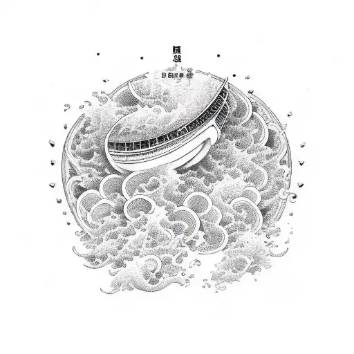 Capacity To Love Heart With Tidal Waves Effect