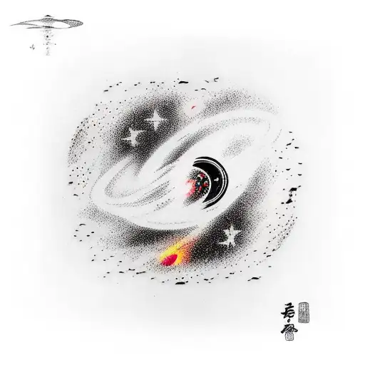 Astronaut Falling Into A Blackhole