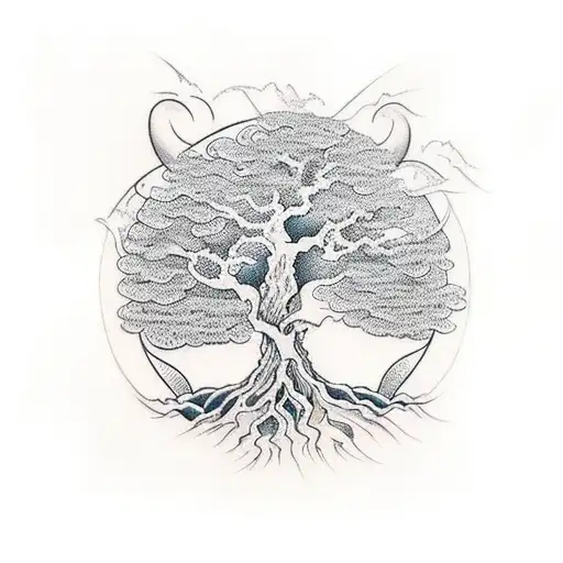 Life Tree Whit The Letters Eva