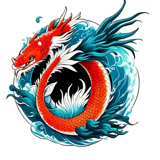 Koi Evolutions Into Dragon