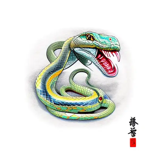 Snake Around A Maska