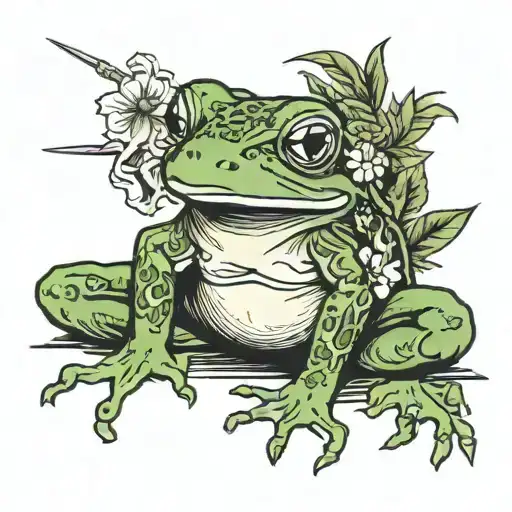 Frog Smoking Weed Joint