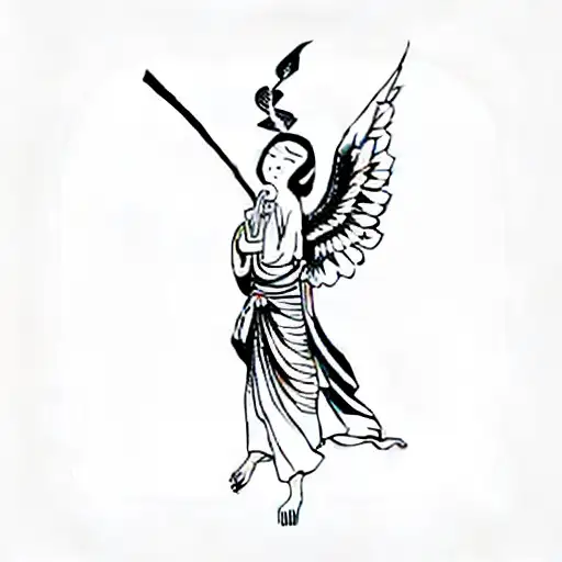 An Statue Of An Angel