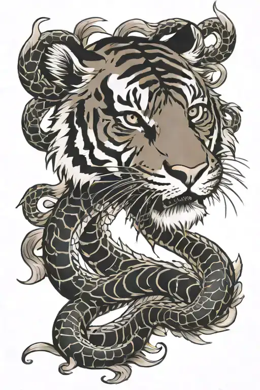 Tiger And Snake
