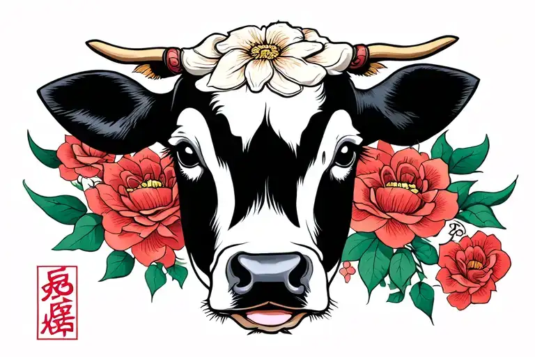 Cow Face With January Birth