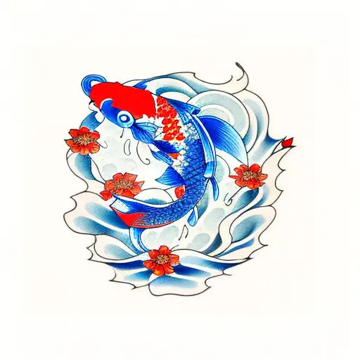 Koi Fish And Star