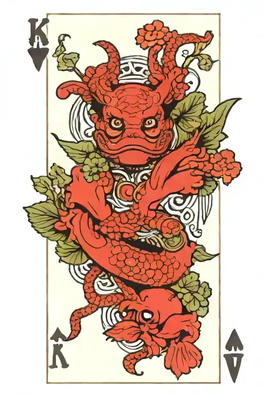 Kappa In The Hanged Man Tarot Card