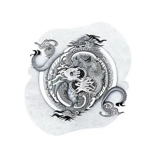Dragon And Tiger Yin Yang