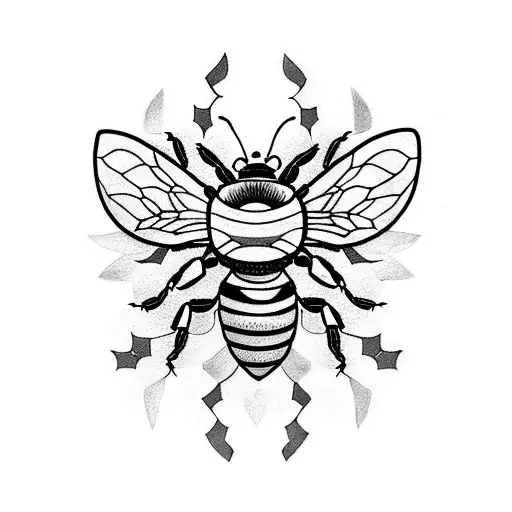 Fierce Bee With The Word Siphu