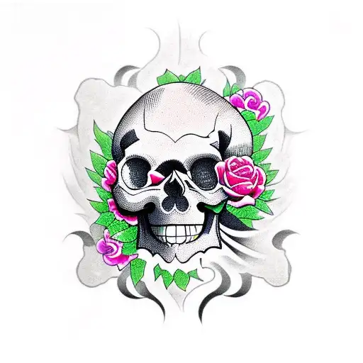 Skull And Roses