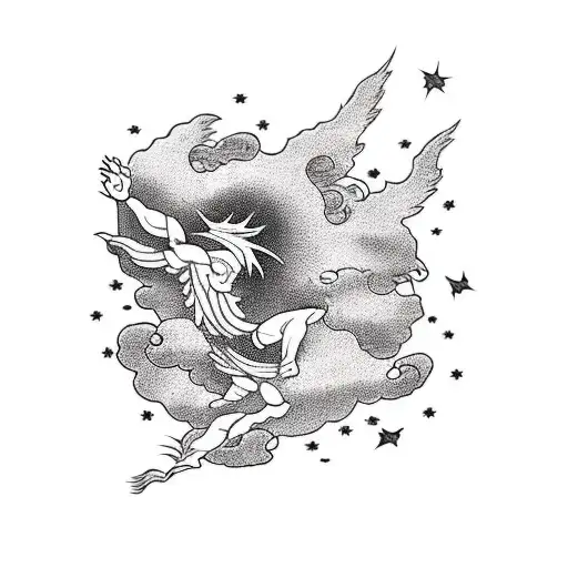 Icarus Falling From Sky Doing Magic