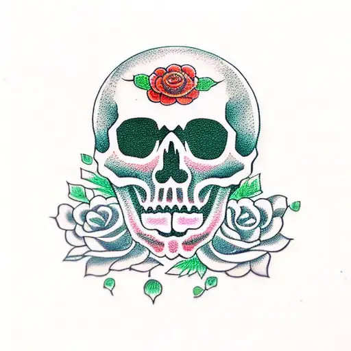Skull And Roses
