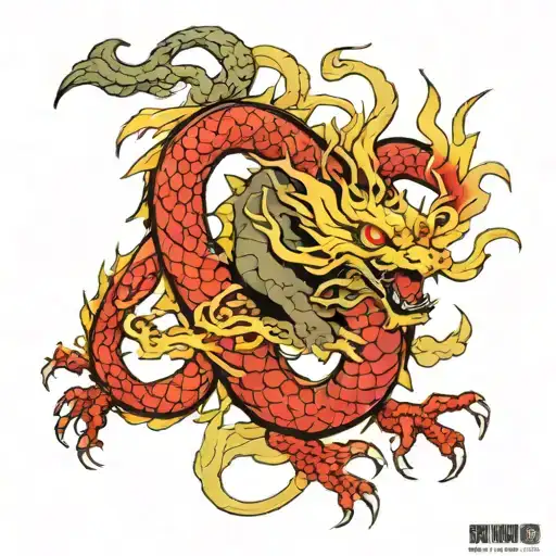 Shenron Dragon And Kurama Nine Tail