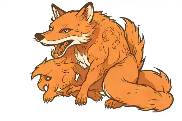 Fox Full Body Prancing Dancing