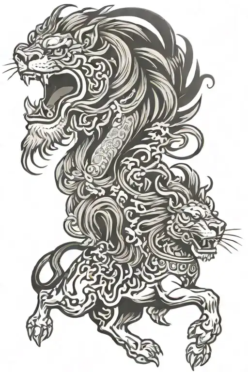 Lion And Horse