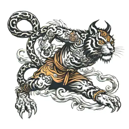 Monkey King With Tiger