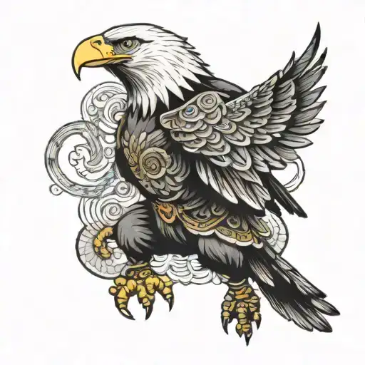 Eagle And A Gladiator Fighting